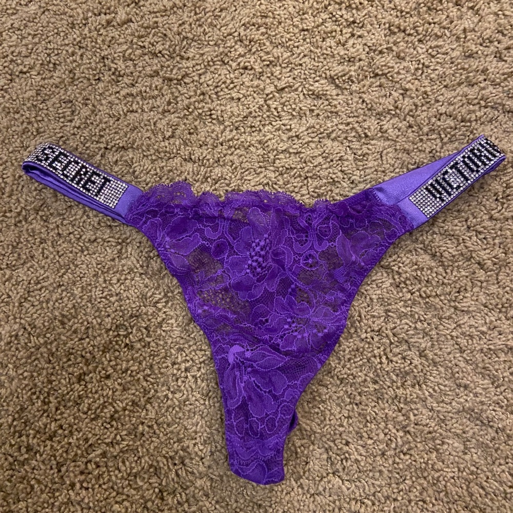 Victorias Secret Rhinestone Thong